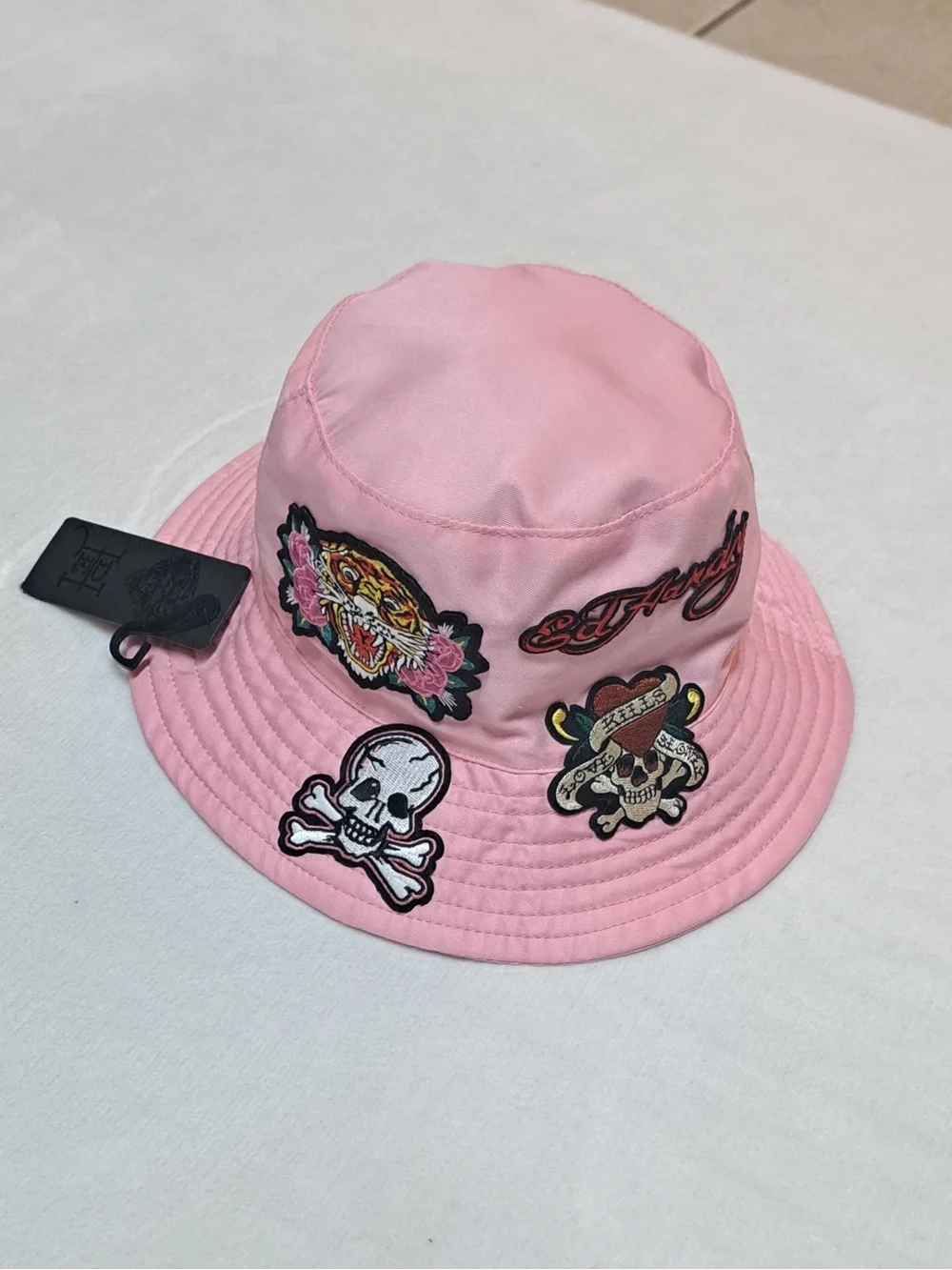 Ed Hardy Tiger's Heart Bucket Hat - One Size Fits Most